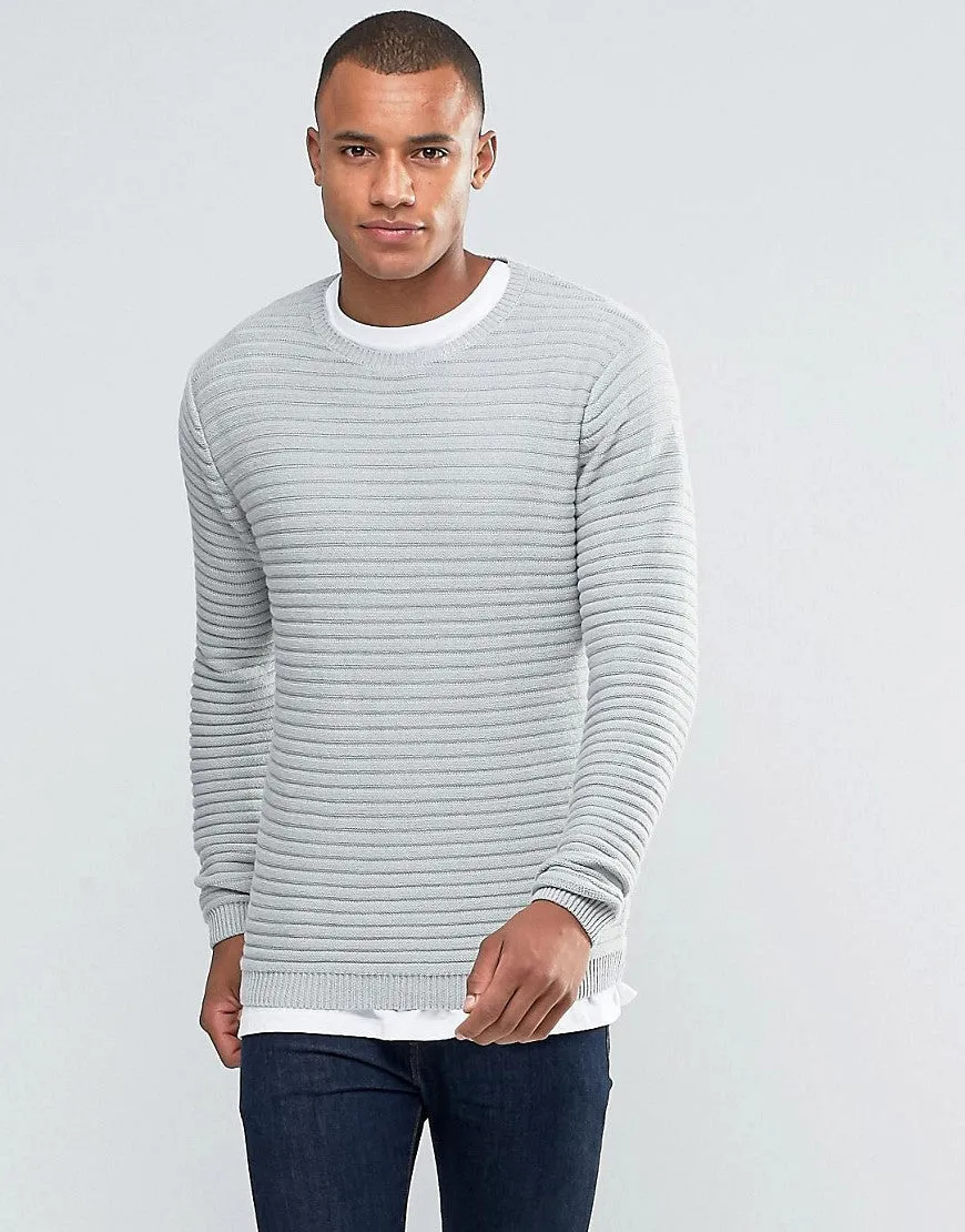 Brave Soul Ribbed Crew Neck Sweater