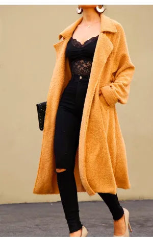 Cappuccino Teddy Trench Coat