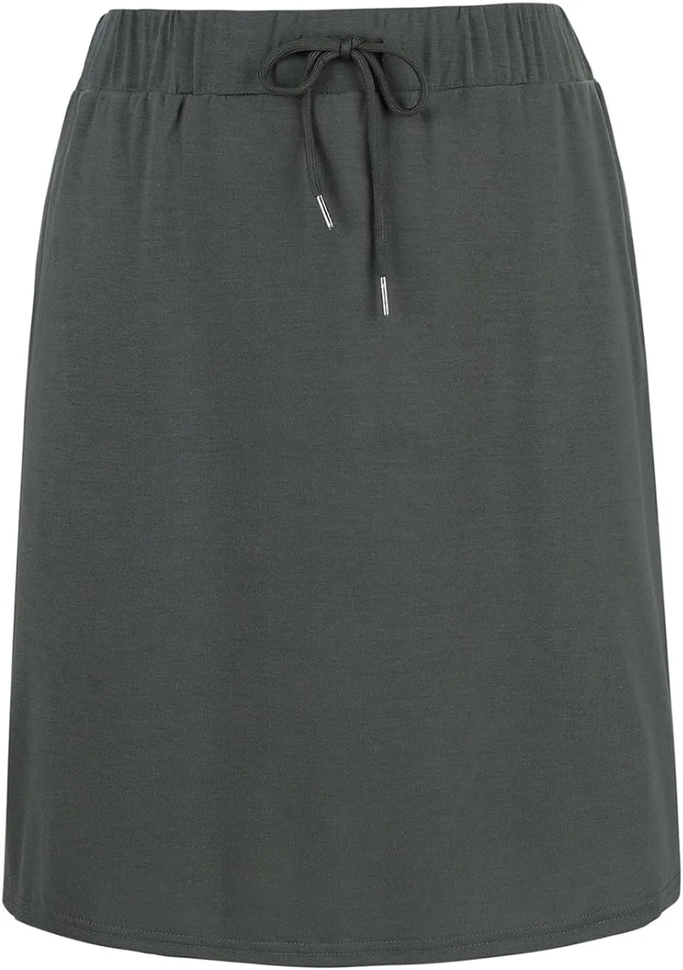 Century Star Tennis Skirts for Women with Pockets Golf Knee Length Skorts Athletic Sports Drawstring Waist Skirts with Shorts
