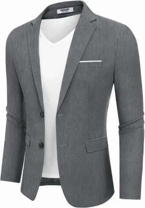 COOFANDY Men's Casual Blazer Slim Fit Sport Coat Suit Jacket Lightweight Two Button Blazer Jacket