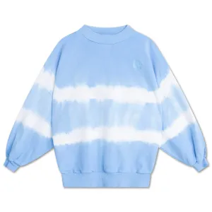 crewneck sweater - summer day blue tie dye