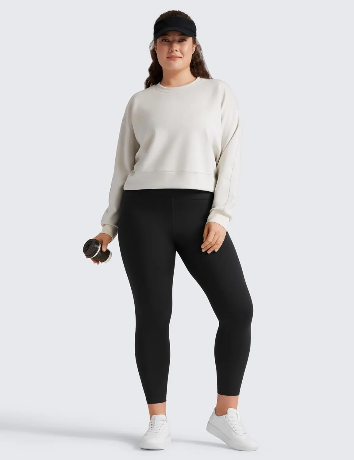 CRZ YOGA Butterluxe Plus Size Leggings for Women 25 Inches - High Waisted Buttery Soft Spandex Workout Casual Pants 3X 4X