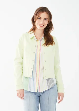 Evelyn Euro Twill Cropped Jacket in Mojito Green - FDJ French Dressing 1449511