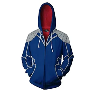 Fate Stay Night Hoodies - Shirou Emiya Saber Zipper Hooded Jacket