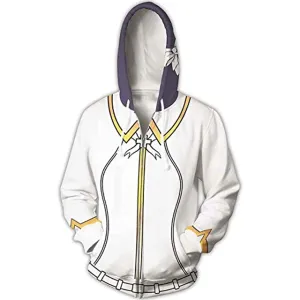 Helltaker Hoodies - Azazel Unisex 3D Zip Up Hooded Jacket