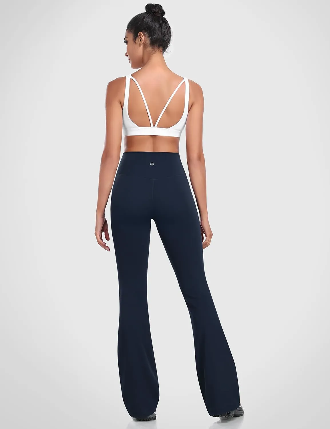 HeyNuts Harmony Flare Leggings 29"/30.5"/32.5"/34.5", High Waisted Tummy Control Wide Leg Bootcut Yoga Pants Lounge Soft