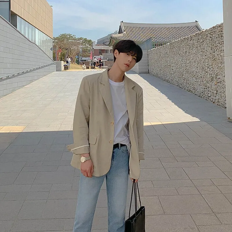 [Korean Style] Bartose Single-Breasted Casual Blazers