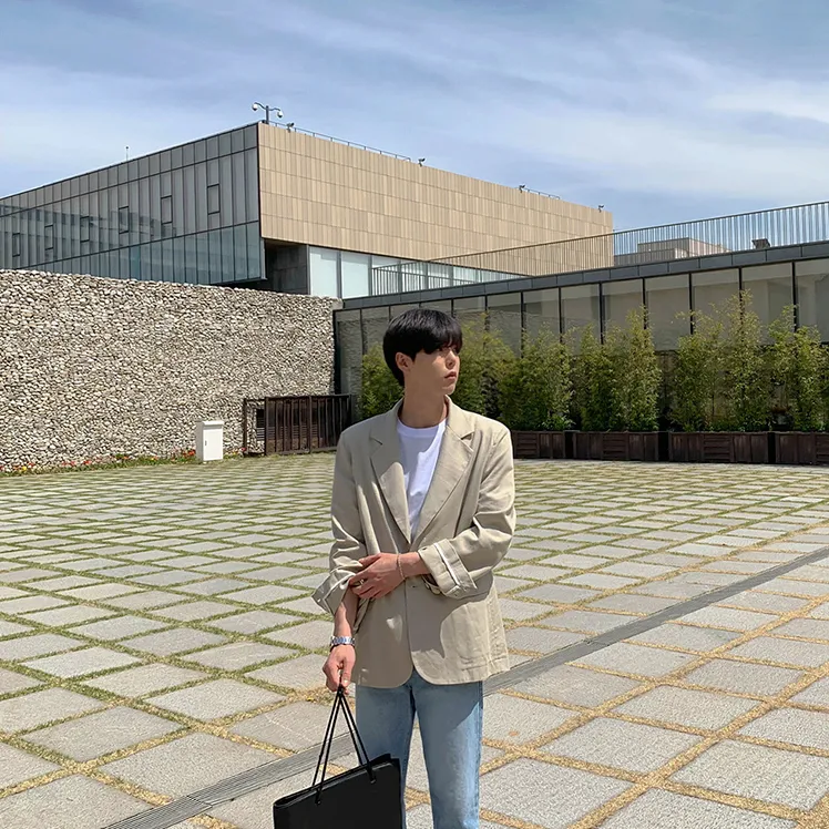[Korean Style] Bartose Single-Breasted Casual Blazers
