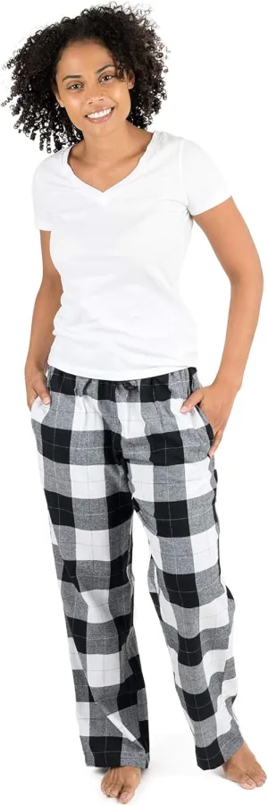 Leveret Womens Pajama Pants Cotton Flannel Sleep Bottoms Variety of Colors (Size X-Small-5X-Large) Added Plus Sizes