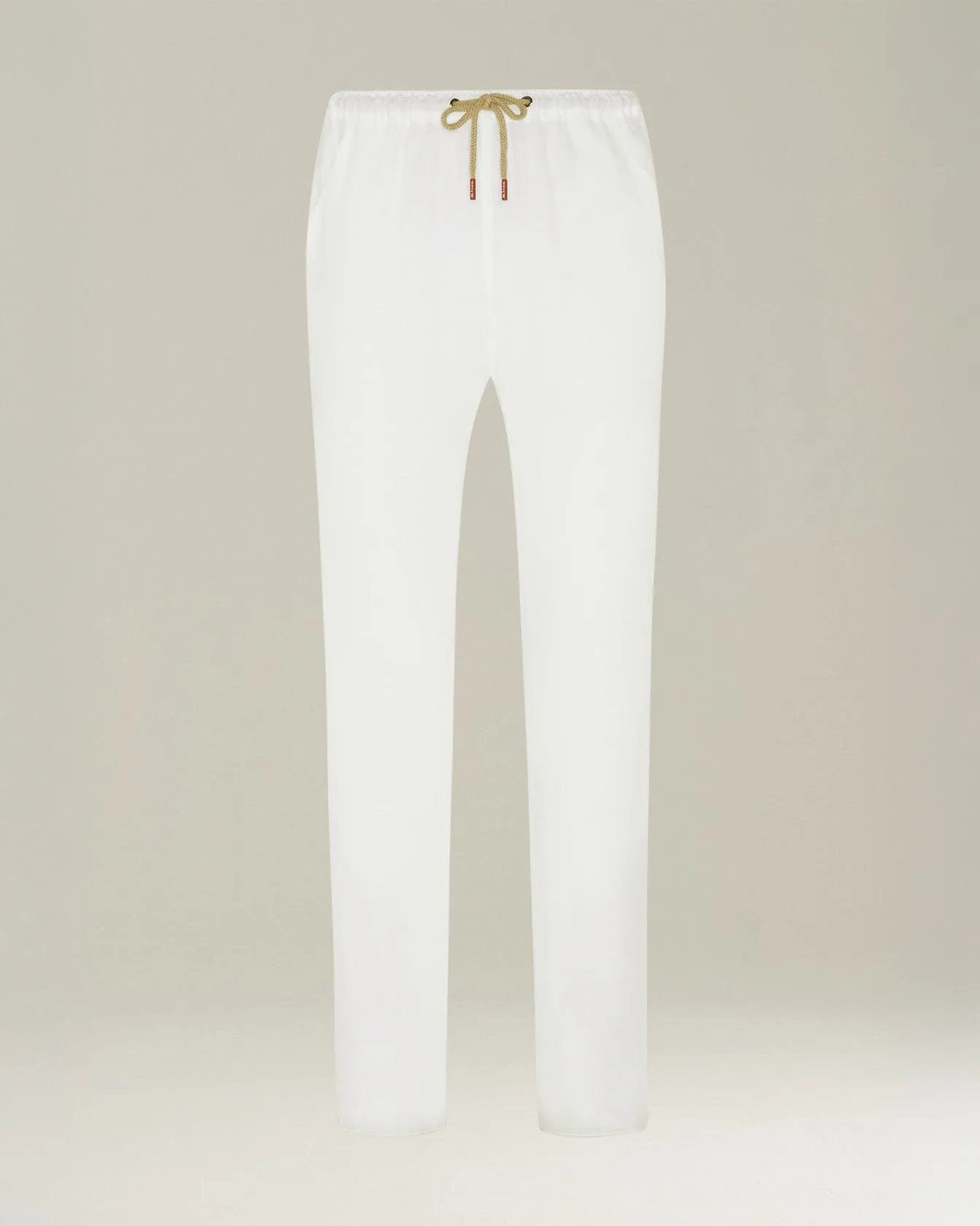 LINEN COMFORT-FIT PULL-ON TROUSERS