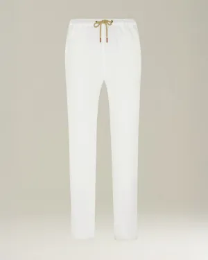 LINEN COMFORT-FIT PULL-ON TROUSERS
