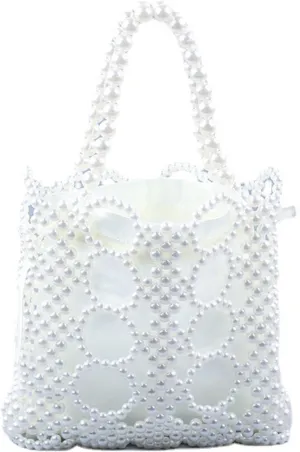 Luxury Pearl Purses Shoulder Bag for Women Pearl Bag Handmade Bags Women's Crossbody Beaded Clutch Evening Bag Wedding Party Bridal Party Gifts 82