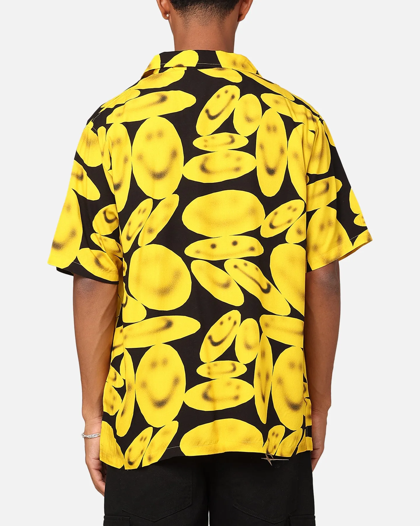 Market X Smiley Afterhours Button Up Shirt Washed Black