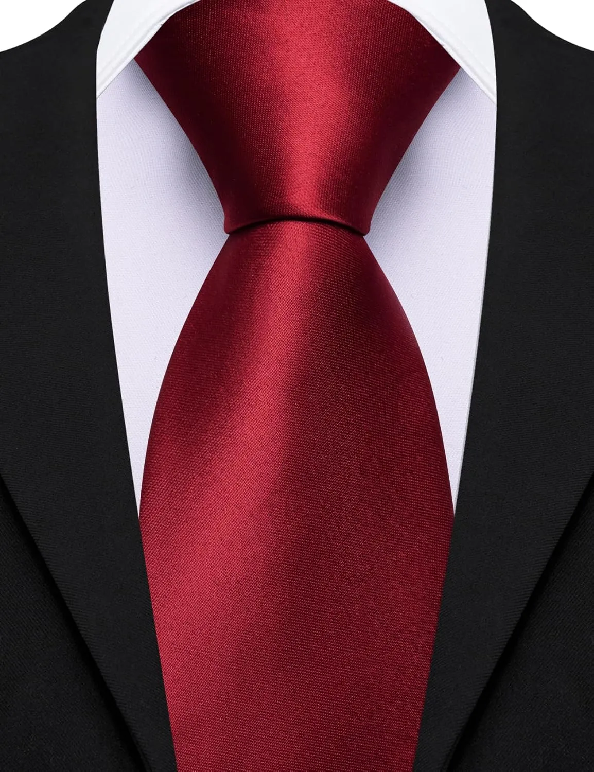 Men's Vest Tie Set Bow Tie Satin V-Neck Solid Colors Suit Waistcoat Cufflinks hanky Formal Wedding Business Tuxedo