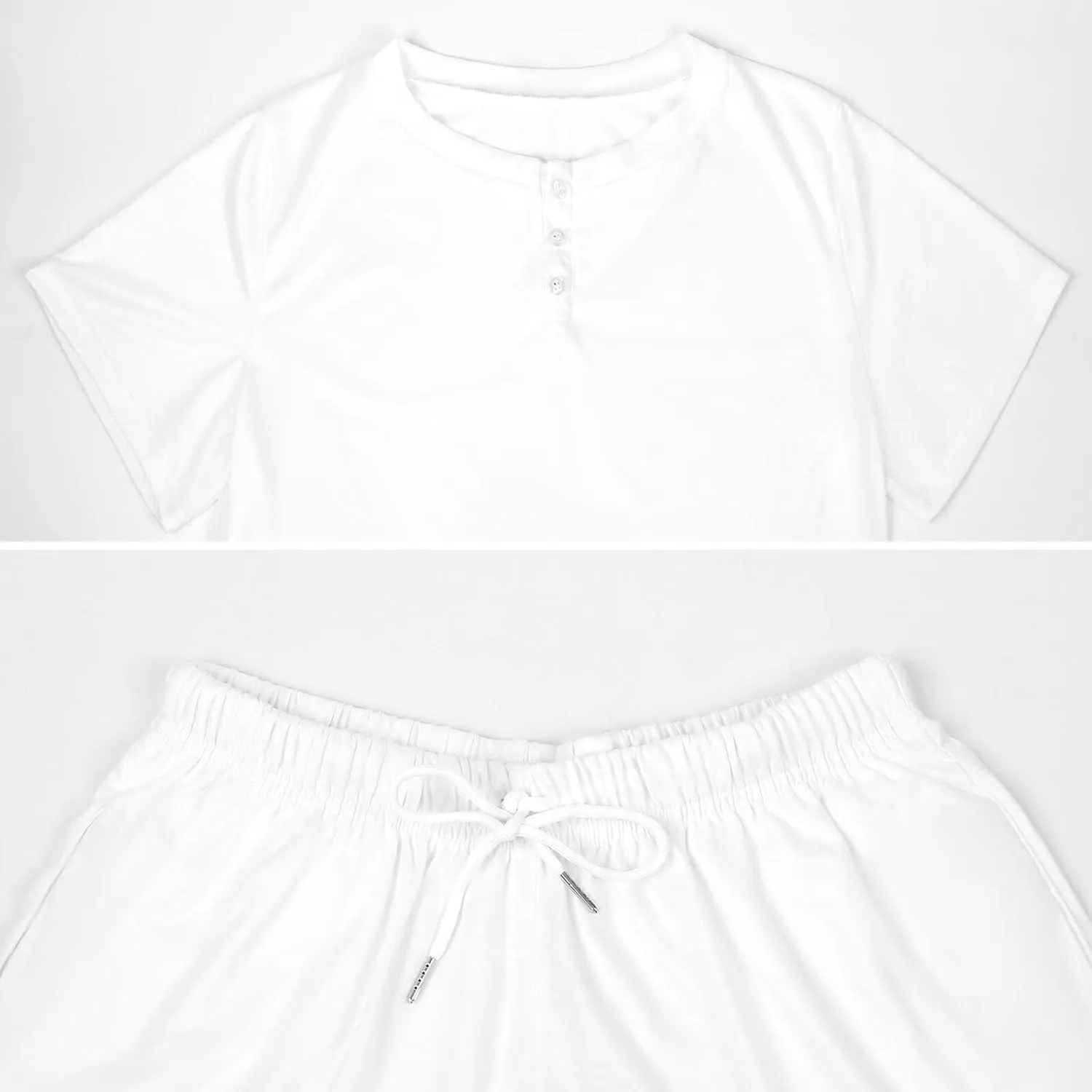 Musical Note Music Pajamas for Women Set Button Down Loungewear Short Sleeve Pjs Lounge Set Soft Comfy 2 Piece