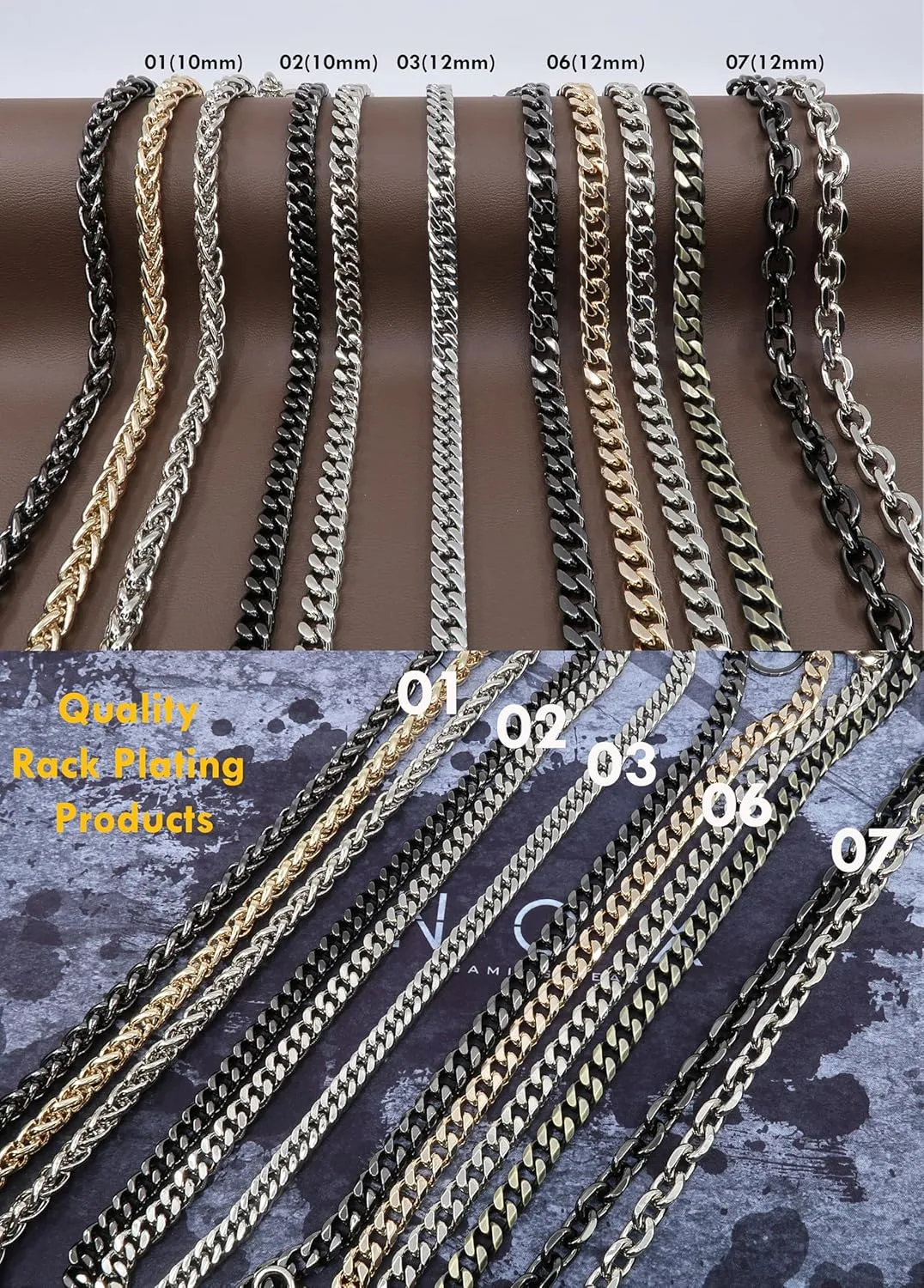 newtro Wallet Chain Men Women Boy Girl, Biker Motorcycle Pants Jean Punk Long Key Chain Black Gold Silver 26 Types