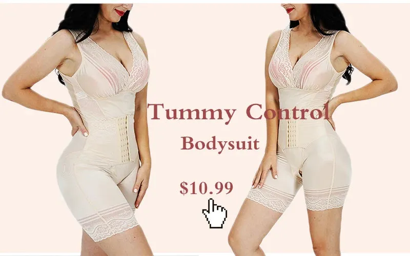 Ribbed Tummy Control Jumpsuit  Daily Shaper Bodysuit