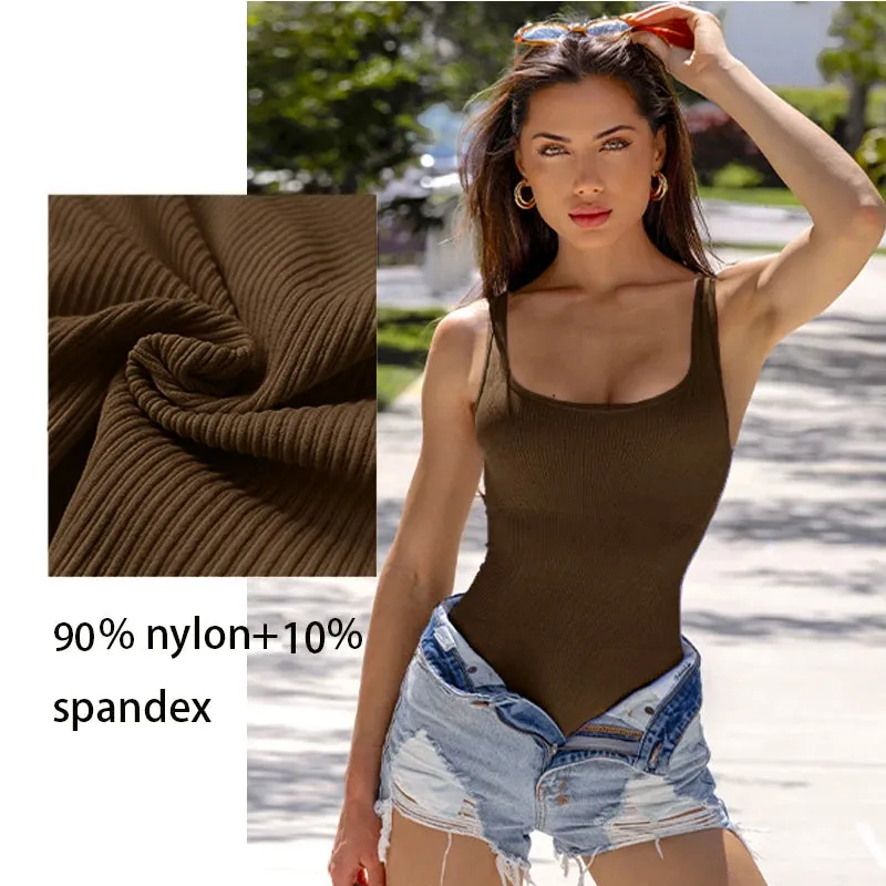 Ribbed Tummy Control Jumpsuit  Daily Shaper Bodysuit