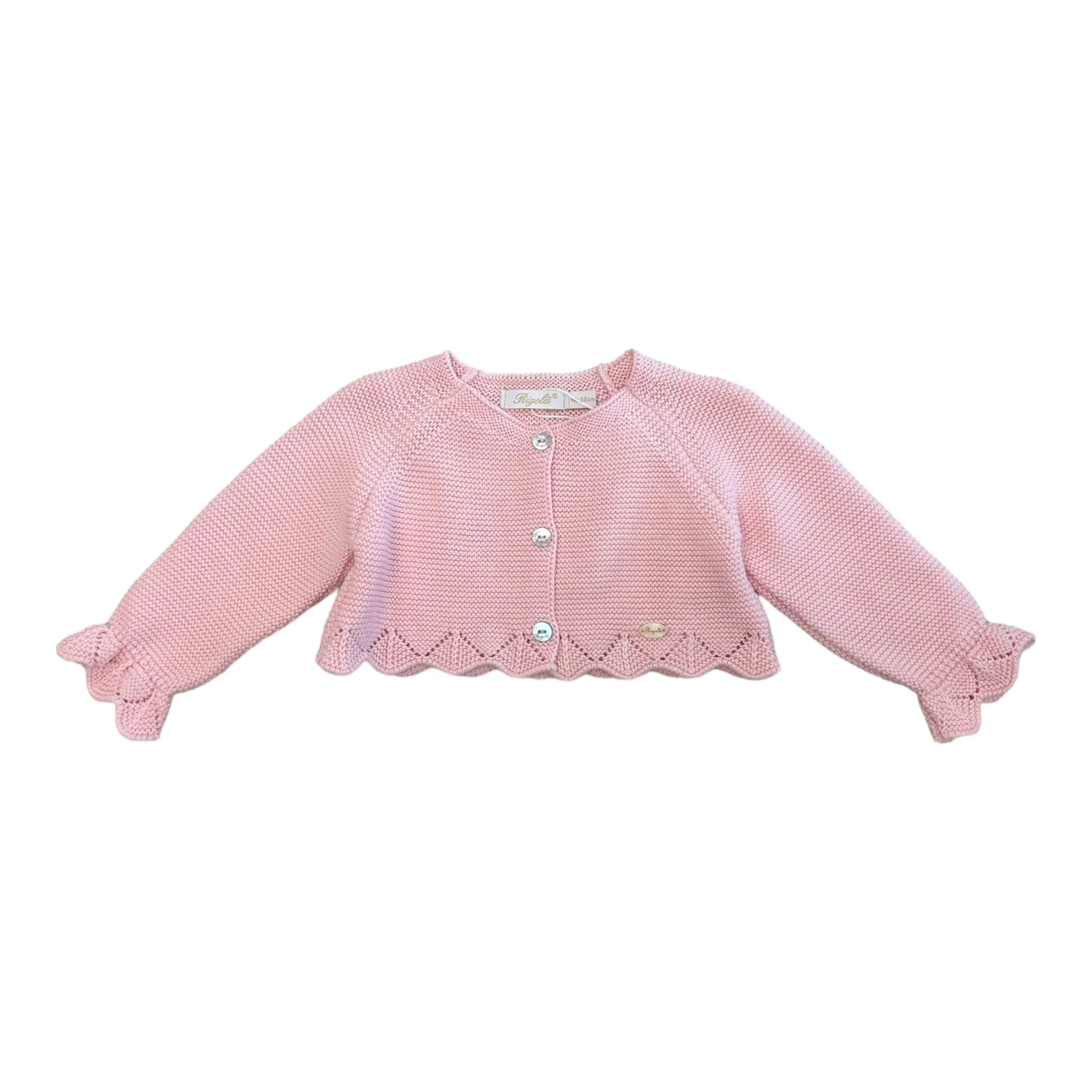 Rigola - Pink knit bolero cardigan