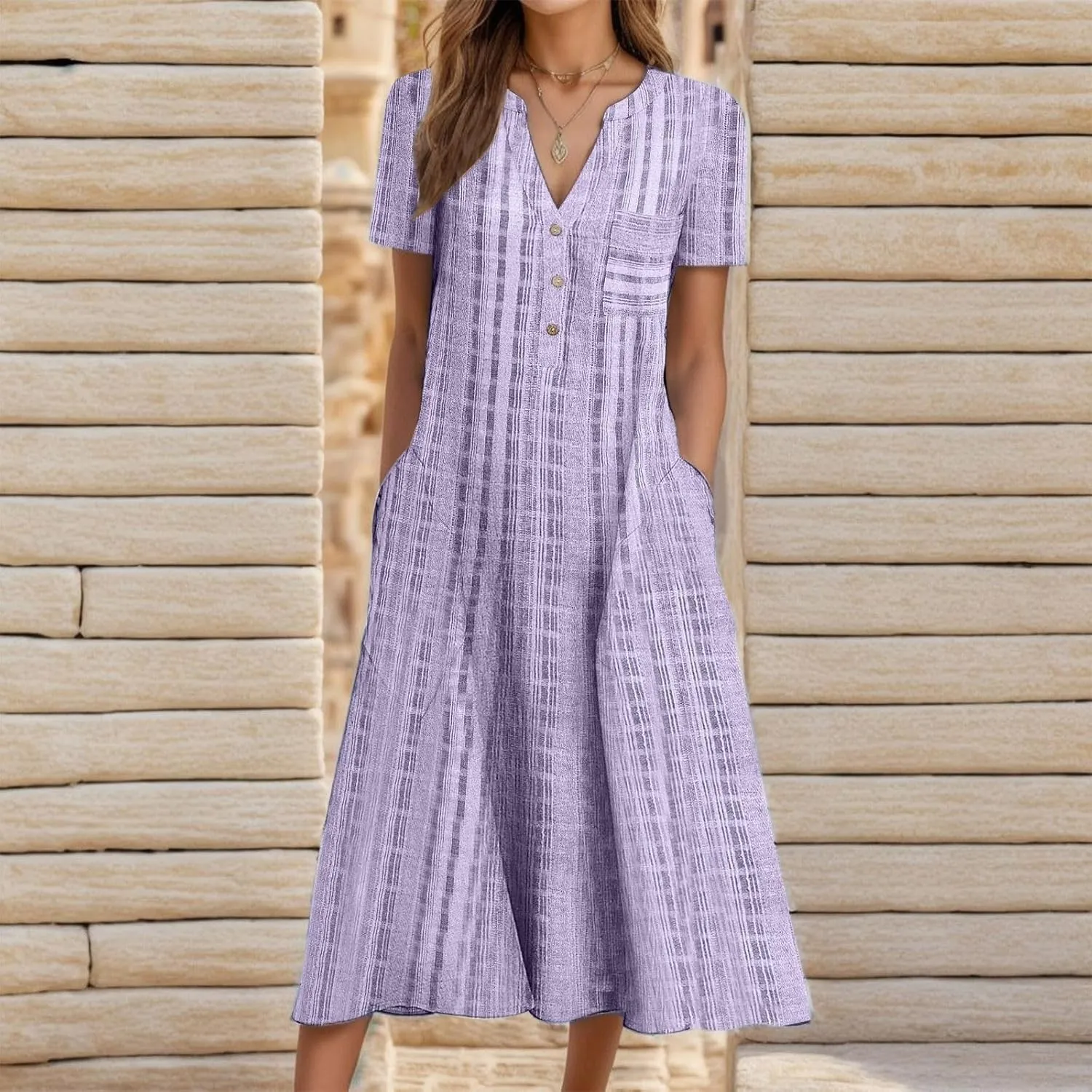 Sundresses for Women 2025 Vacation Swim Cover up Beach Dresses Button Down Sleeveless Boho Floral V-Neck Summer Dress