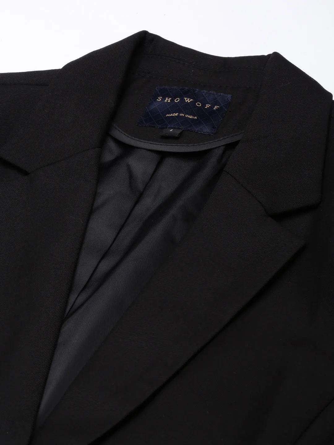 Women Black Single-Breasted Blazer