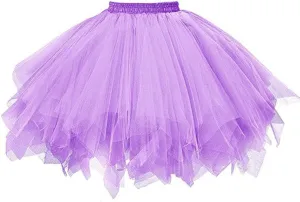 Womens Pink Tulle Midi Skirt High Skirt Pleated Womens Dancing Adult Quality Short Skirt Skirt Puffy Tulle Skirt