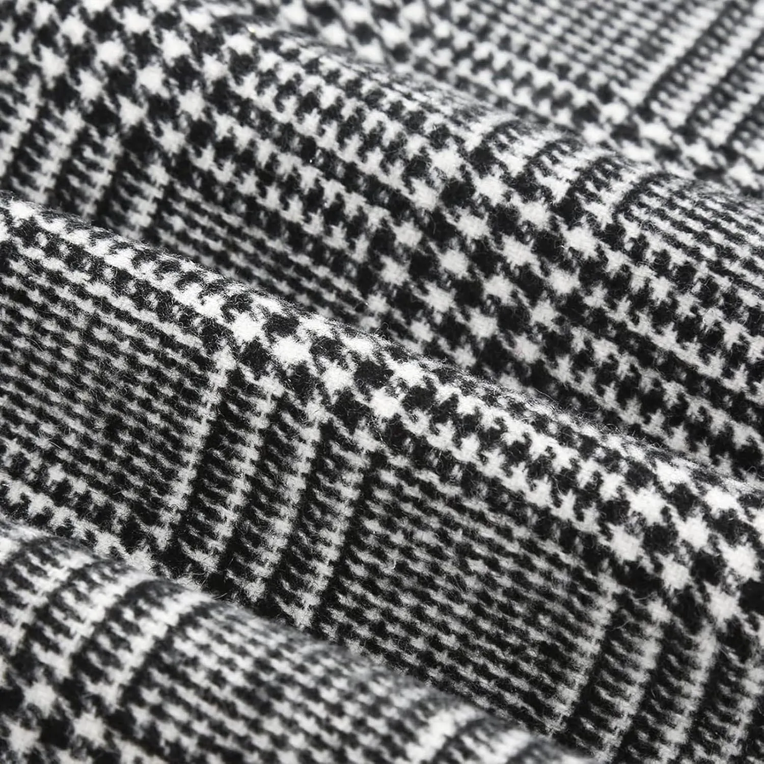 Womens Wool Plaid Mini Skirt Fall Winter High Waisted Bodycon Pencil Skirt Outfits for Women